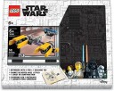 Euromic LEGO Star Wars Note book with 4x6 black brick 1 pen and building toy