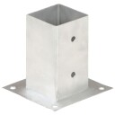 Stolpeankere 4 stk galvanisert metall 81 mm