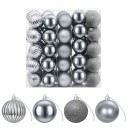 vidaXL Juleballsett 75 stk. Grå 6 cm Polystyren