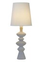 Nina bordlampe - Beige / Hvit