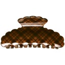 By Lyko Hair Claw Acrylic Quilted Brown