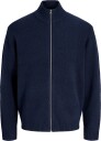 Jack & Jones Jjsoho Ollie Knit High Neck Zip Car Sn   NAVY BLAZER   S