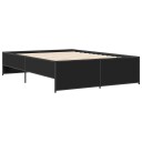  Sengeramme svart 120x190 cm konstruert tre og metall 8721102610974