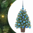  Kunstig juletre med 150 LED med stativ grønn 75 cm PE og PVC
