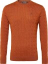 Morris Merino Cable Oneck   ORANGE   XS