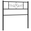 Sengegavl i metall svart 90 cm