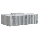 vidaXL Vegghengt Sidebord Grå sonoma 59 x 34,5 x 17 cm Konstruert tre
