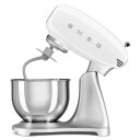 Smeg 50's Style Kjøkkenmaskin 4,8L 800W Hvit-Sølv SMF04WHEU