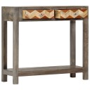 vidaXL Konsollbord grå 86x30x76 cm heltre mango