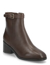 Tommy Hilfiger Th Buckle Riding Mid Heel Bootie - Brown - 39
