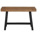 vidaXL Benk 110 cm heltre teak