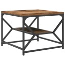  Kaffebord med Hylle Gammelt Tre 51x50x40 cm Ingeniørtre