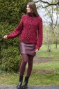 79-12 Catrina cardigan dyp rød