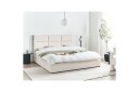 Seng med lagring Lagord   Off white Svart 180x200 cm