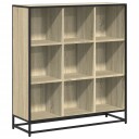 Bokhylle sonoma eik 97,5x33x107,5 cm konstruert tre og metall
