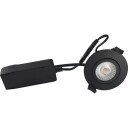 Nordtronic Low Profile ECO innfelt spotlight matt svart 4000K