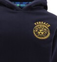 Versace Hettegenser   Navy m. Gull/Blå Rutet   Versace   6 år 116   Hettegenser