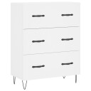 vidaXL Skjenk hvit 69,5x34x90 cm konstruert tre