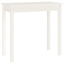 vidaXL Konsollbord hvit 80x40x75 cm heltre furu