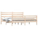 vidaXL Sengeramme heltre furu 200x200 cm
