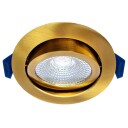 EcoDim ED-10095 LED-downlight Ø75 mm CCT dim to warm messing