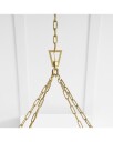 Darlana Wrapped Ring Chandelier rattan / antique brass