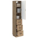 vidaXL Skapsett 2 pcs Artisan eik 33 x 34,5 x 87 cm Konstruert tre