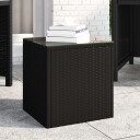 vidaXL Sidebord svart 40x37x40,5 cm polyrotting