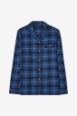 Lexington Home Organic Cotton Flannel Pajama  Set   Blue   S