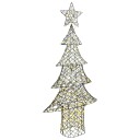  Juletre med 240 LED Varmhvit 180 cm Rotting