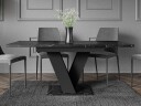 Nand Förlängningsbart Spisebord 120-160 cm Rektangulær - Svart