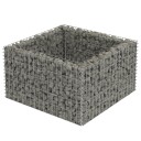 vidaXL Gabion høybed galvanisert stål 90x90x50 cm