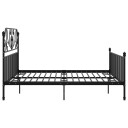  Sengeramme svart metall 180x200 cm 8720286195963