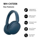 Sony WH-CH735 Trådløse Støydempende Hodetelefoner Blå