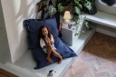 Fatboy Junior Canvas Recycled Sittesekk Crown Blue