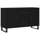 vidaXL Skjenk svart 100x36x60 cm konstruert tre