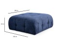 Yvara Sittepuff 100 cm   Marineblå