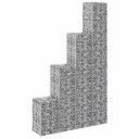 vidaXL Gabion høybed 4 stk 30x30x50/100/150/200 cm jern
