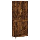  Highboard røkt eik 69,5x34x180 cm konstruert tre