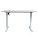 Skrivebord HOME4YOU Ergo Light med 1 motor 120x60x73-118 cm Hvit - hvit