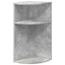 vidaXL Avlastningsbord Betonggrå 29,6 x 29,6 x 60 cm Konstruert tre