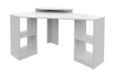 Skrivebord Zakkum 90x76,8x120 cm med oppbevaring   Hvit
