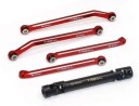 Treal Alu Extended Rear Link Kit Red FCX24