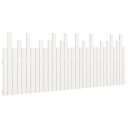 vidaXL Veggmontert sengegavl hvit 204x3x80 cm heltre furu