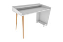 Skrivebord Zakkum 59x88,3x121,8 cm med oppbevaring   Hvit