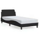  Sengeramme Dover svart 90x190 cm stoff