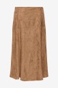 Only   Skjørt onlLixa MW Long Faux Suede CC   Natur
