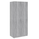 vidaXL Garderobe grå sonoma 80x52x180 cm konstruert tre