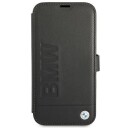 BMW Signature Bokdeksel til iPhone 13 Mini - Svart - Mobildeksel med Lommebokfunksjon