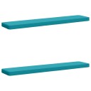vidaXL 2 delt benkpute VUGHT 2 pcs 100% Polyester Turkis